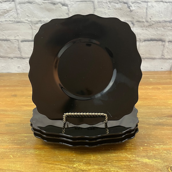 Black Milk Glass Etsy