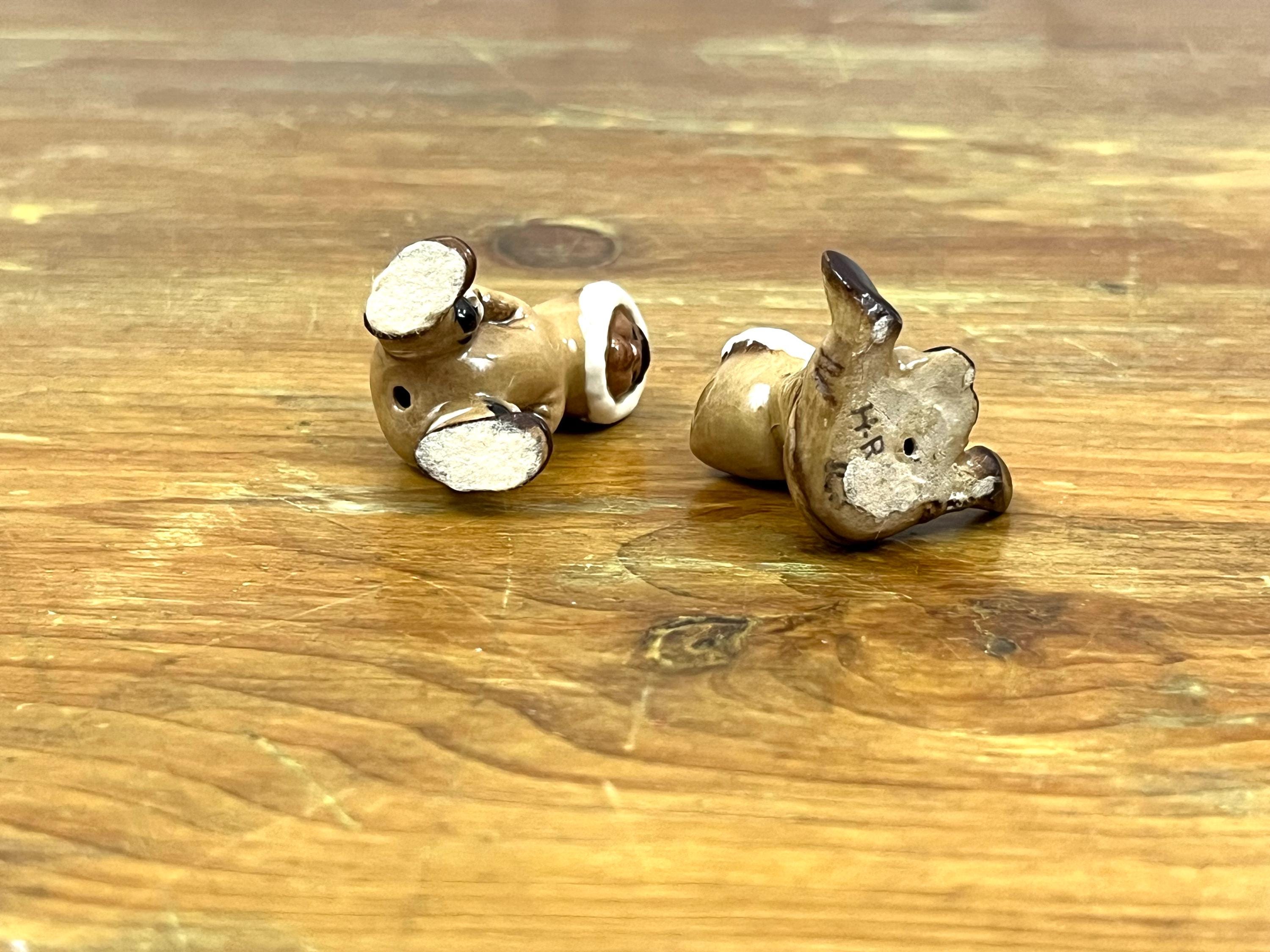 Vintage Hagen Renaker Miniature Pair of Eskimo Children Adorable