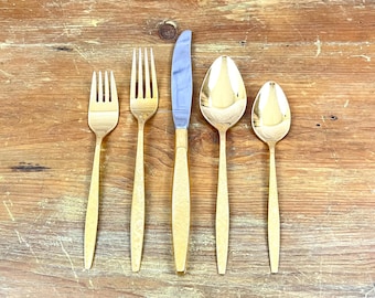 Golden Barclay Gold Electroplate Flatware Shell Tip - Barclay