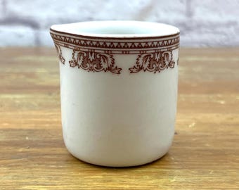 Vintage Unmarked Mini Creamer Restaurant Ware Style Single or Double Serving Condiment or Dressing