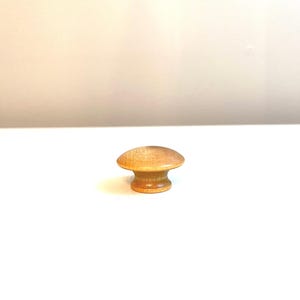 Vintage Round Wood Drawer pulls Round domed drawer pulls 1 1/2" wide Sold In Sets