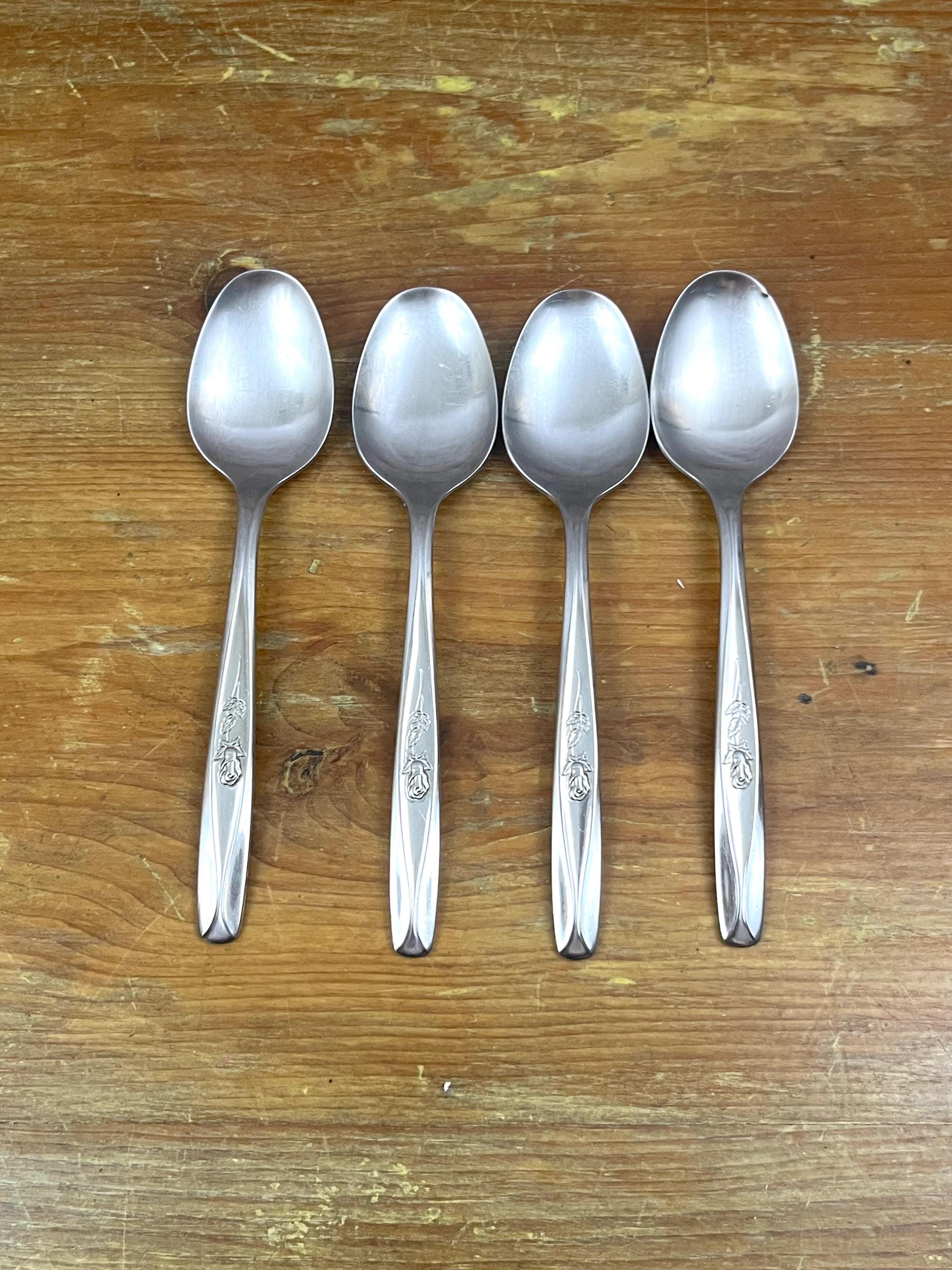 Rosebud Spoons - Etsy