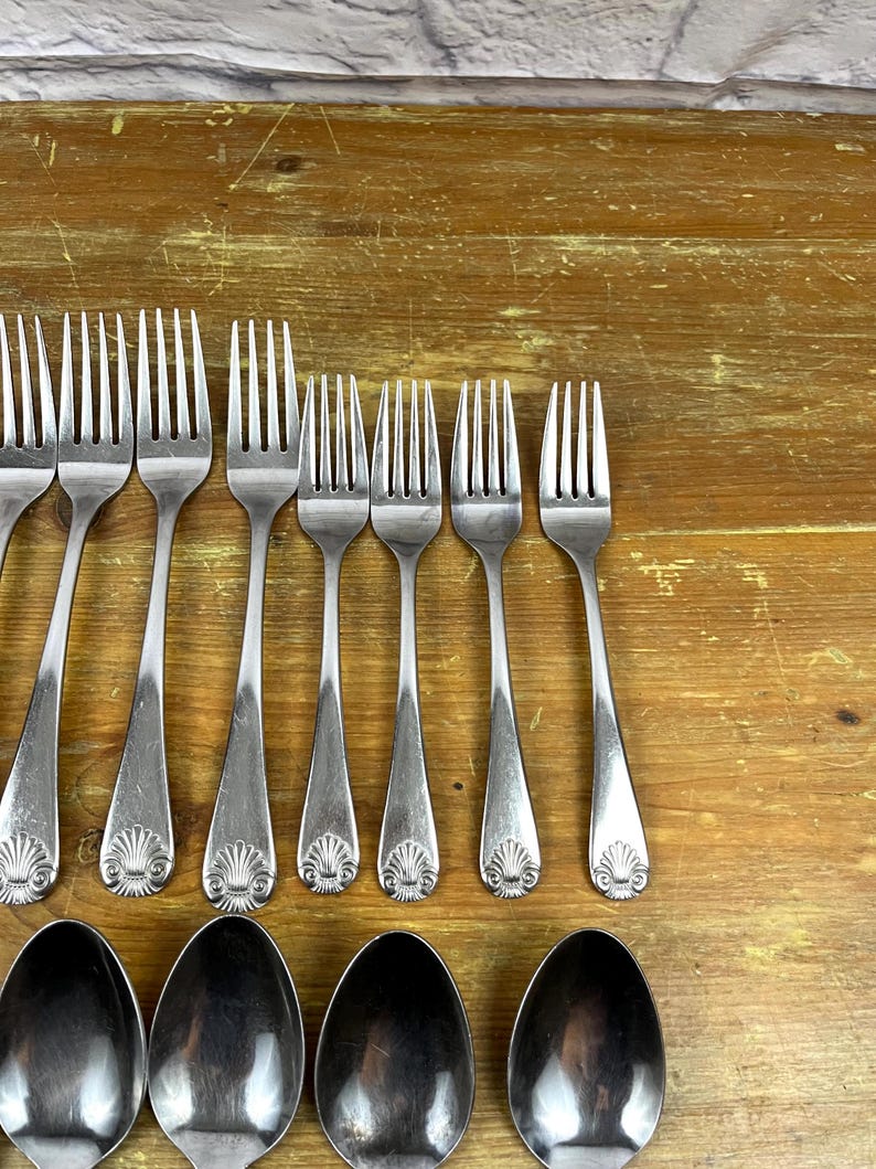 Vintage Flatware by Cellar Shell Tip Stainless Place Settings or ...