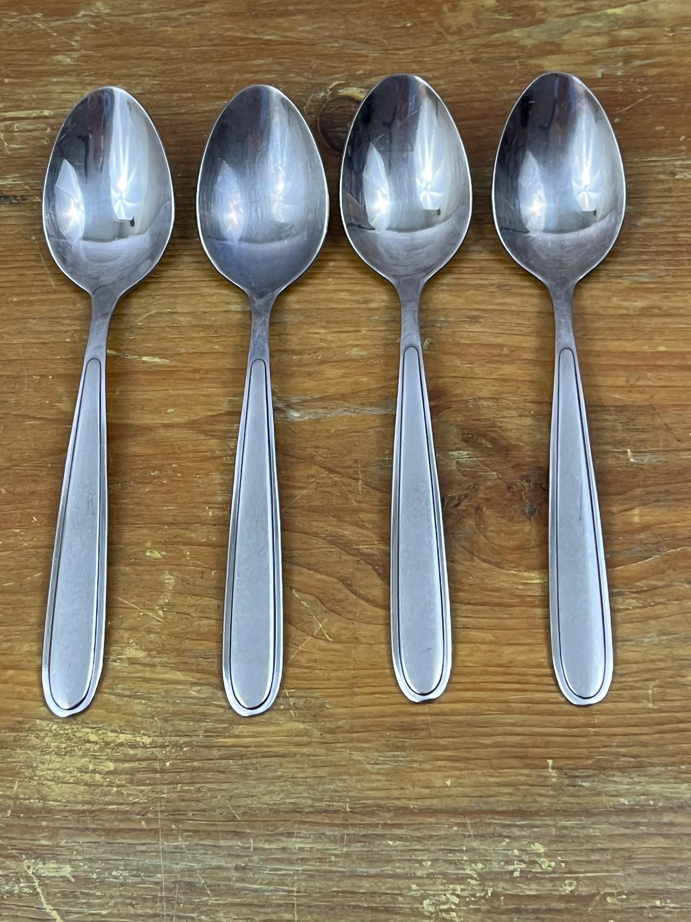 Vintage Stainless Teaspoons Oneida Set of 4 - Etsy