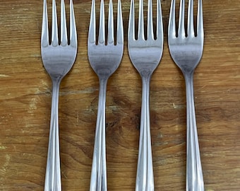 American Stainless Flatware International Silver Dinner Forks Salad Forks Place Spoons Teaspoons Sold in Sets
