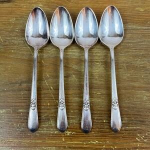 Vintage &quot;Adoration&quot; Silverplate Teaspoons set of 4