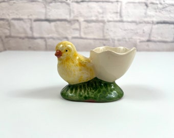 Vintage Easter Chick Egg Cup Easter Decor Farm Decor Springtime Decor Bordallo PInheiro made