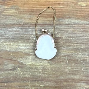Vintage "Dime Purse" 50er Jahre Notruf Zuhause Münzbörse Puppenbörse
