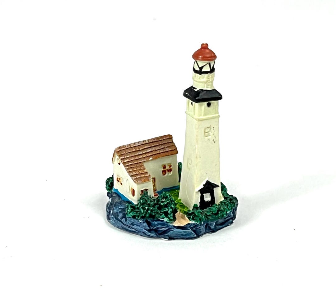 Lighthouse Mini Merch Vintage Miniature Lighthouse Figurine Watch House Collectors Seaside ...