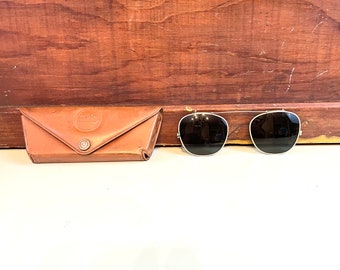 Vintage Ray Ban Sunglass Clip ons and case