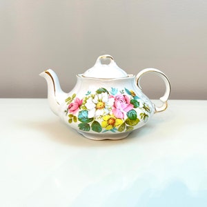 Vintage Ellgreaves Tekanna Barntebjudning Tekanna Enkelportion Tekanna Roses