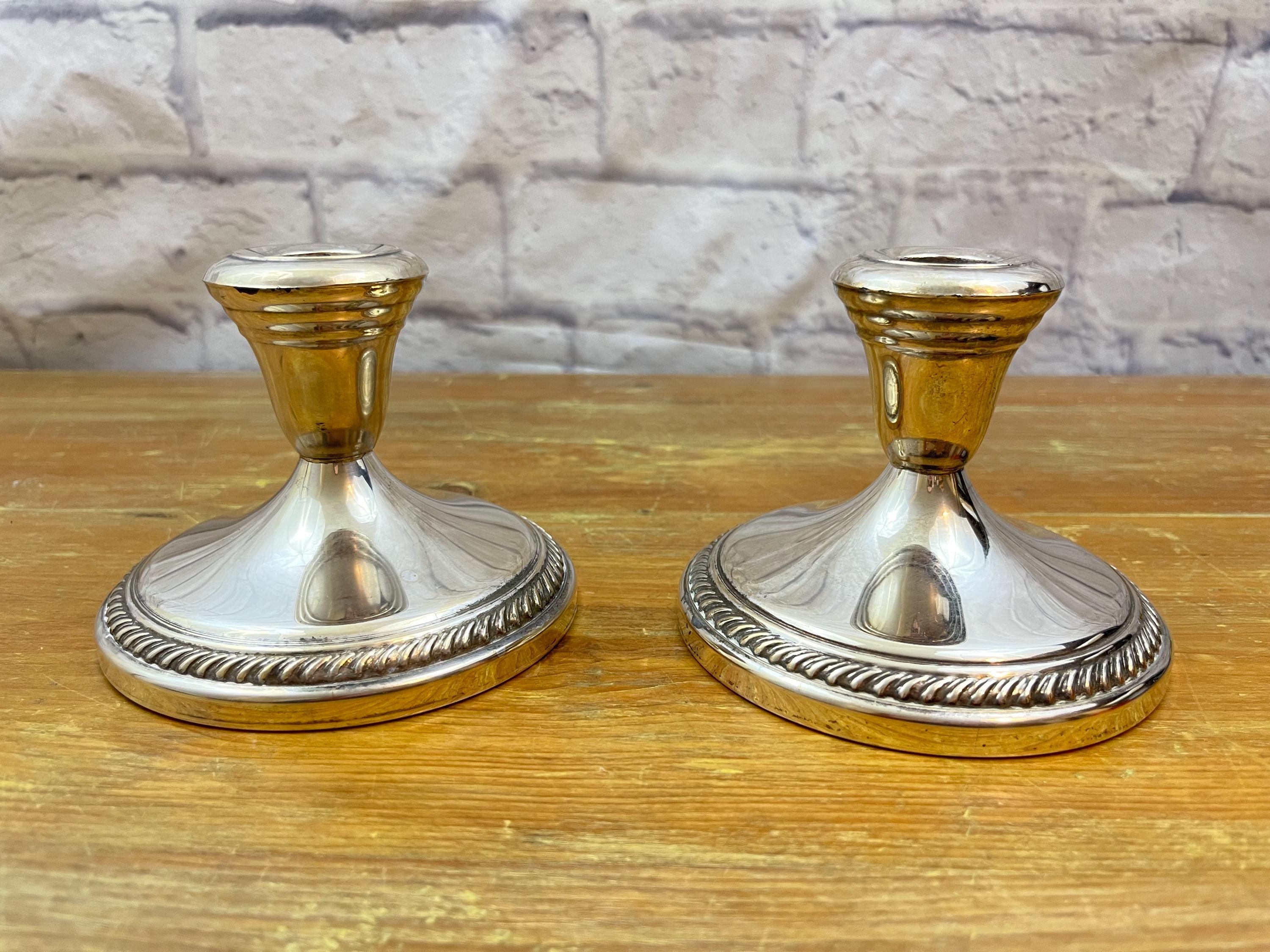 Rogers Silver Candlesticks - Etsy