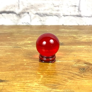 Red Naga Eye Ball Crystal Amulet for Spells and Lucky Charms
