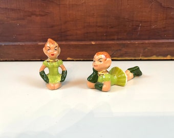 Vintage weibliche Weihnachten Pixie Vixen Pixie Frauen weise und schelmisch aussehendes Geschenk für den Freund, der die Grenzen überschreitet