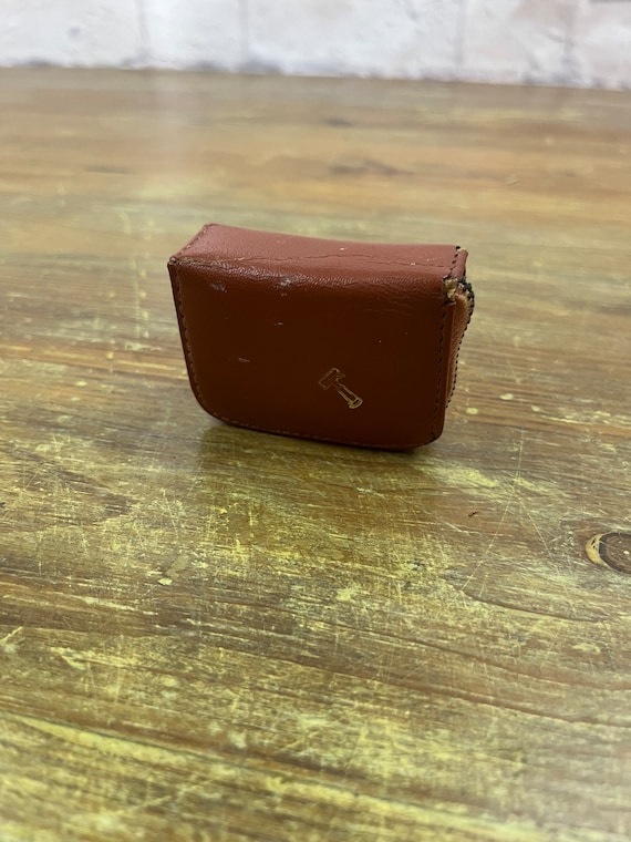 Vintage Gillette Travel Safety Razor Austria Made Leather Case