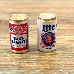 Miller Lite ミニチュア缶 ビンテージスタイル ヒンジボックス Mini Miller Lite Bottles - Etsy