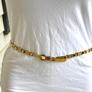 80s Gold Link Belt - Etsy