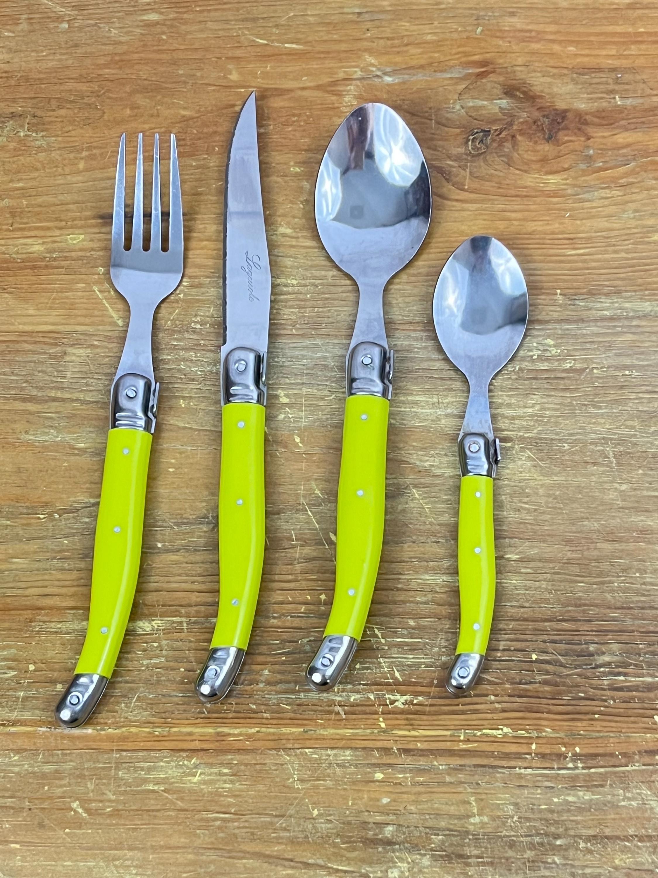 ★LAGUIOLE ラギオール ナイフ&フォーク&スプーンセット　2セット★ Amazon | ラギオールカトラリー3点セット(ナイフ+フォーク+