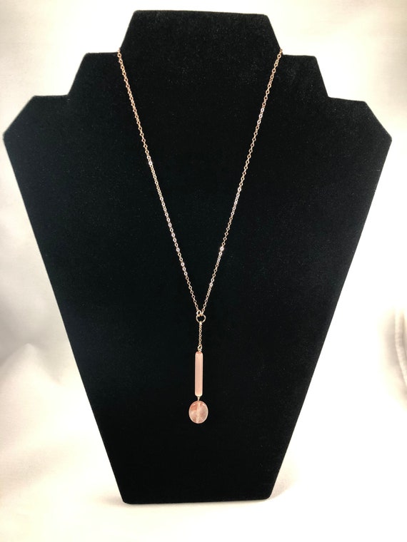 Rose Gold & Gemstone necklace