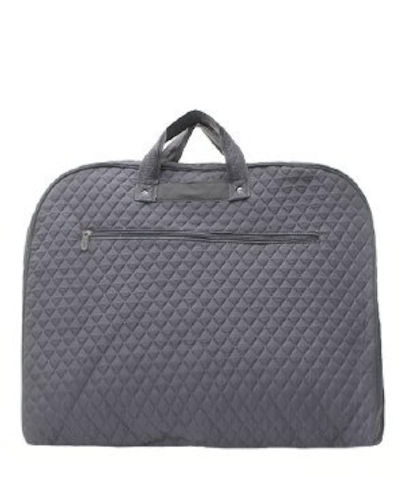 Solid Quilted Garment Bag With Free Monogram Etsy