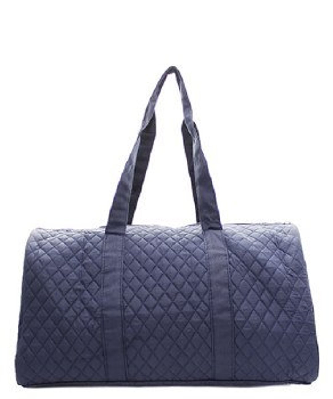 Large Quilted Duffle Bag WITH FREE MONOGRAM Etsy