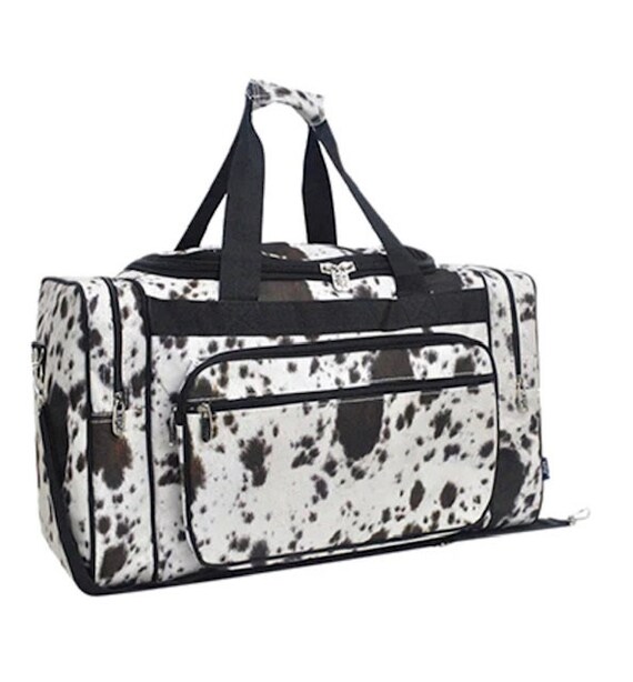 Black Glitter NGIL Canvas 20 Duffle Bag