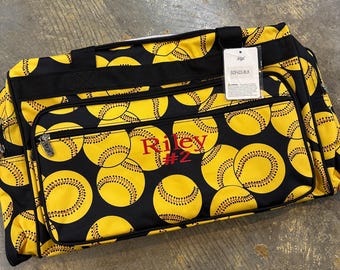 SOFTBALL duffle BAGS with free monogram