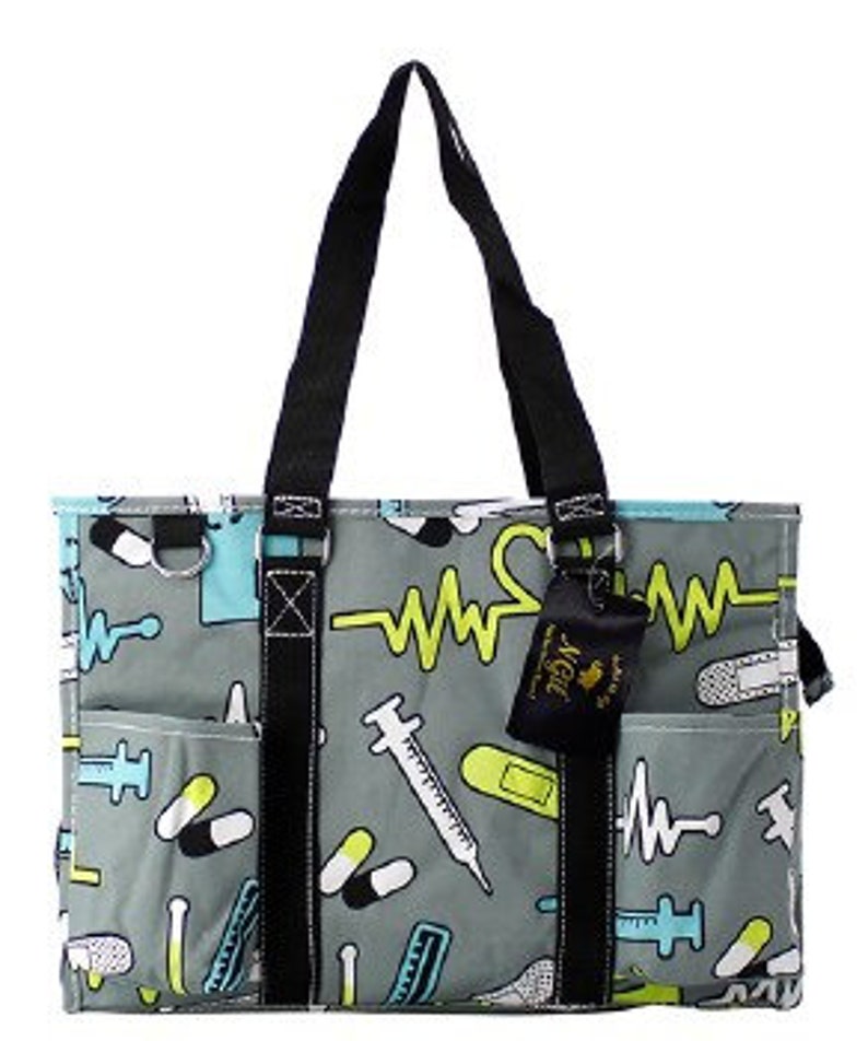 Canvas Nurse Small All Purpose Large Utility Bag with free monogram