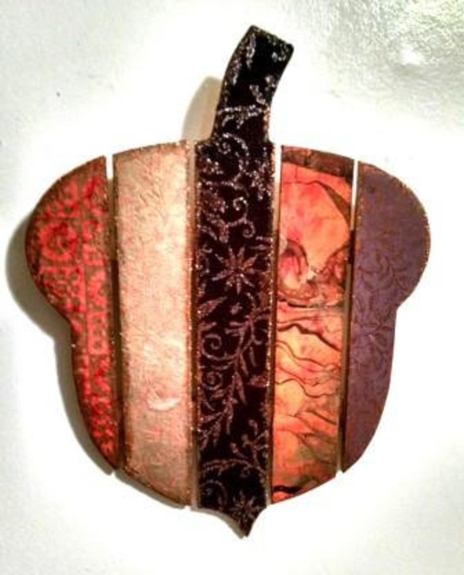 Fall Acorn Wood Wall Art with Handmade Papers Etsy