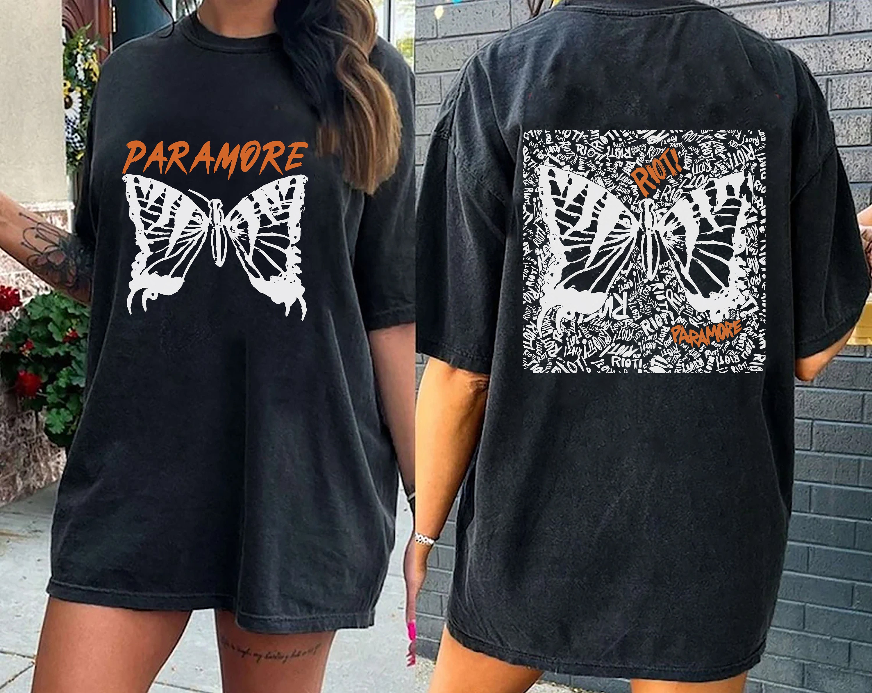 Paramore Tattoo Shirt, Paramore Tour 2 Sides Shirt sold by