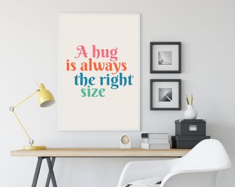 Winnie the pooh, quote print, a hug is always the right size, nursery quotes, rainbow quote print, children's room
