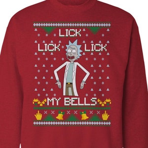 Lick, Lick, Lick My Bells Christmas Sweater image 1