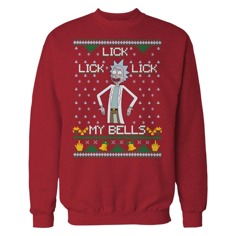 Lick, Lick, Lick My Bells Christmas Sweater image 1