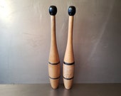 Juggling clubs. Solid wood indian juggling pins. Circus Juggling Weights.