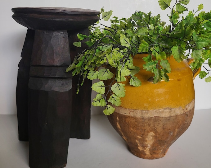 African Wood Stool. Top 8 in Diameter X 14 Tall Etsy