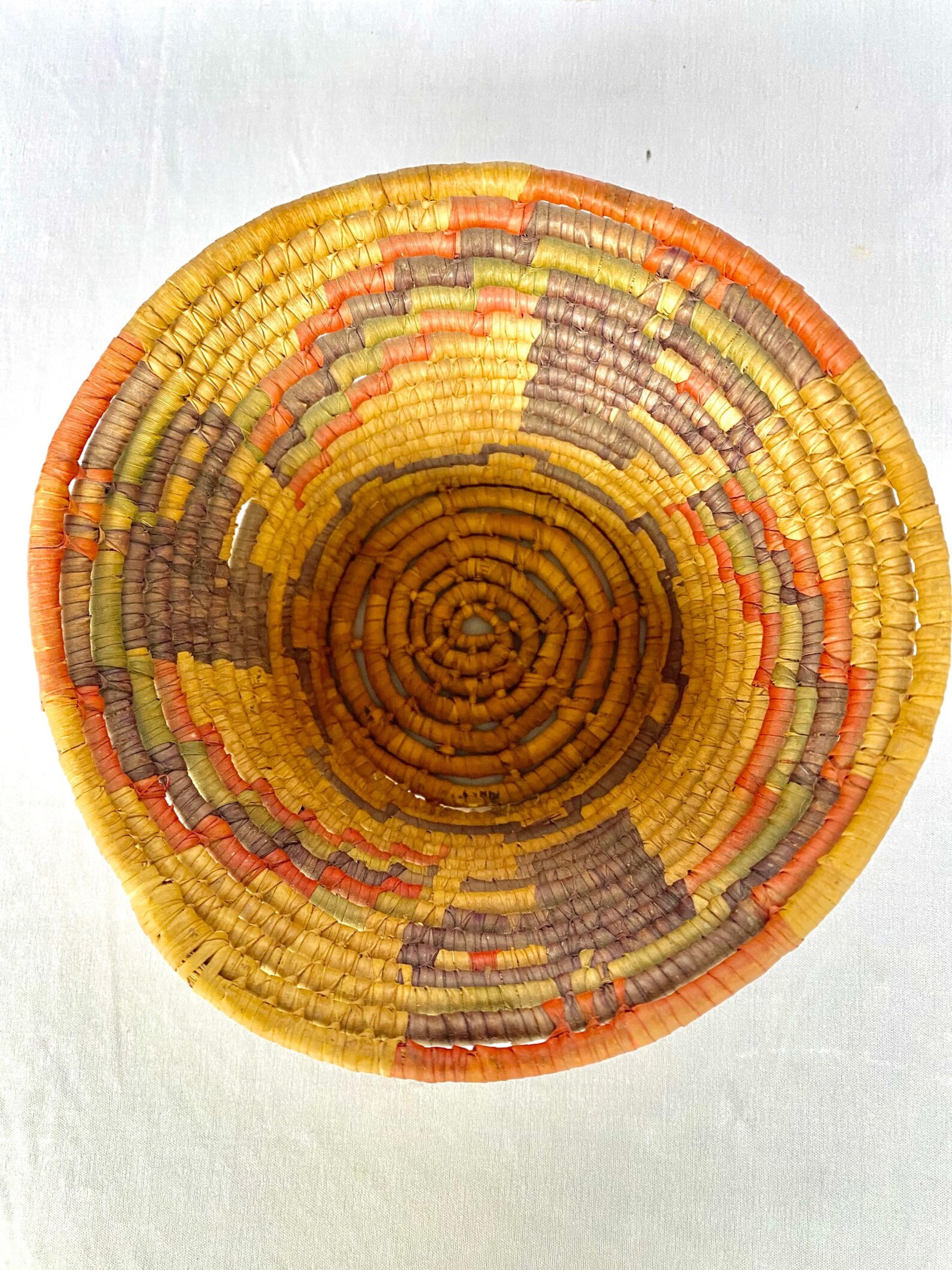 Handwoven Palm Basket Mexican Palm Basket Woven Basket Etsy