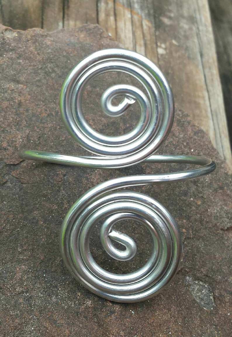 Silver JewelrySilver Bracelet CuffFlexible and LightweightSilver Solder BraceletWire JewelryLydiaZUnique Bracelet CuffBohoHippie
