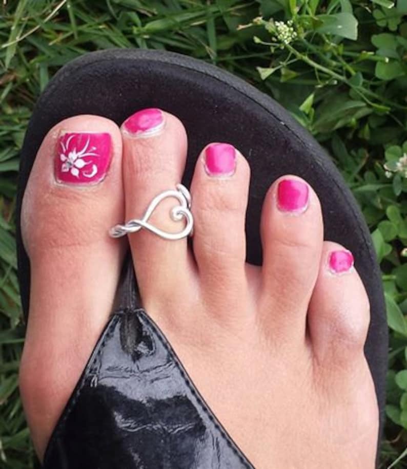Silver JewelrySilver Aluminum Toe Ring Unique Toe RingBeach JewelryBody JewelryLydiaZ Toe Ring