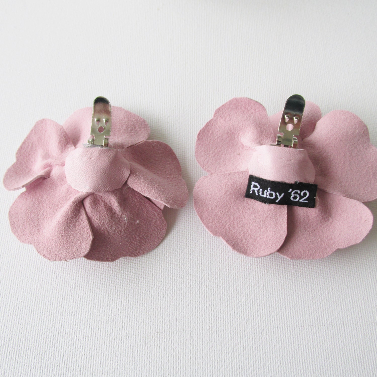Pale Pink Leather Shoe Clips Summer Wedding Bridesmaid Shoe Etsy UK