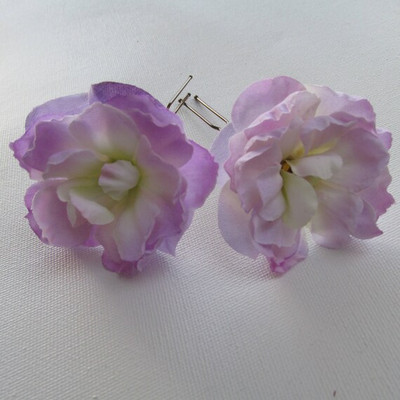 2 X Lilac Hair Pins Wedding Hair Pins Mauve Hair Clips Etsy