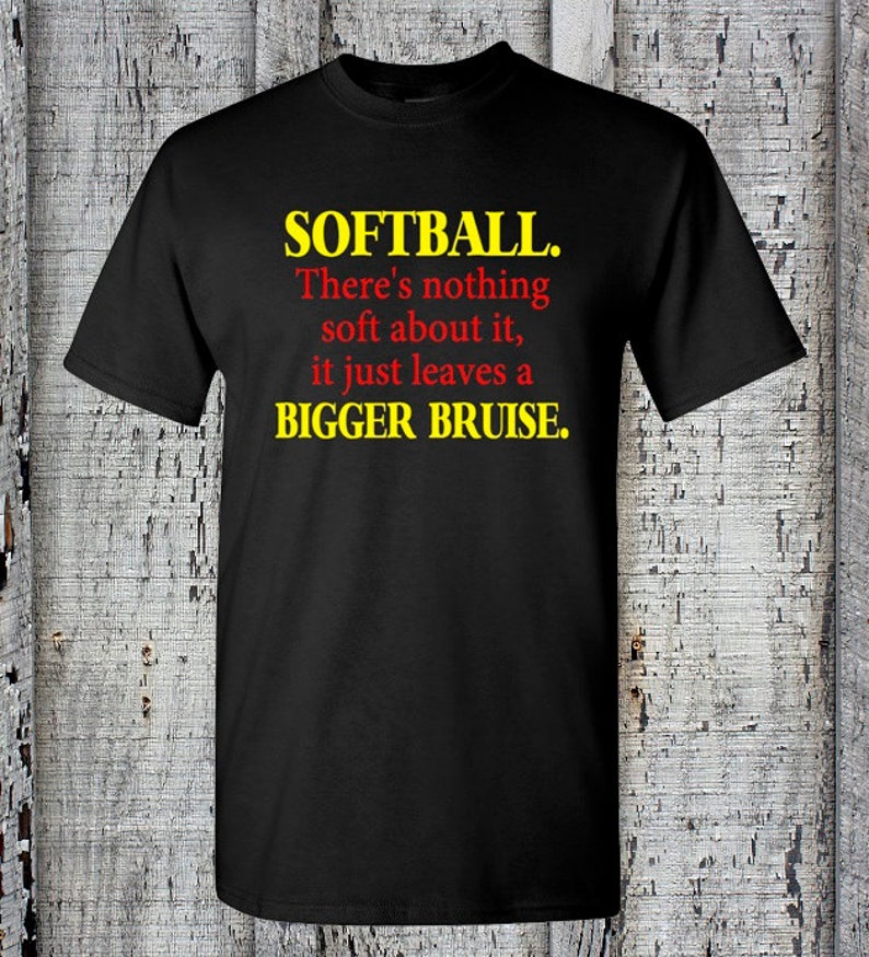 Softball Tee//bigger Bruise Tee//girls Softball Etsy