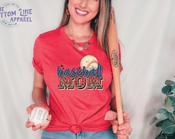 Baseball Mom Shirt//Baseball Mom TShirt//Baseball Unisex Tee//Sports Mom Tshirt//MomLife Baseball TShirt//Baseball Mom Tee//Retro Mom Tee