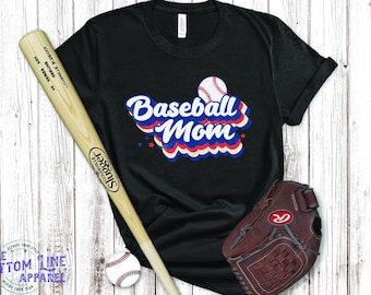Baseball Mom Shirt//Baseball Mom TShirt//Baseball Unisex Tee//Sports Mom Tshirt//MomLife Baseball TShirt//Baseball Mom Tee//Retro Mom Tee