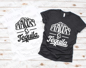 Tacos & Tequila Tee, MayDay Drinking Tee, Party T-Shirt, Drinking Shirt, Vacation Tee, Fiesta Party Tshirts, Cinco De Mayo Shirt
