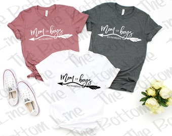 Mom of Boys Shirt, Mom Outnumbered Shirt, Mom Shirt, Mothers Day Gift, Gift for Mom, Mothers Day Shirt, Mom Tshirt, Mom Gift, Cute Mom Tee