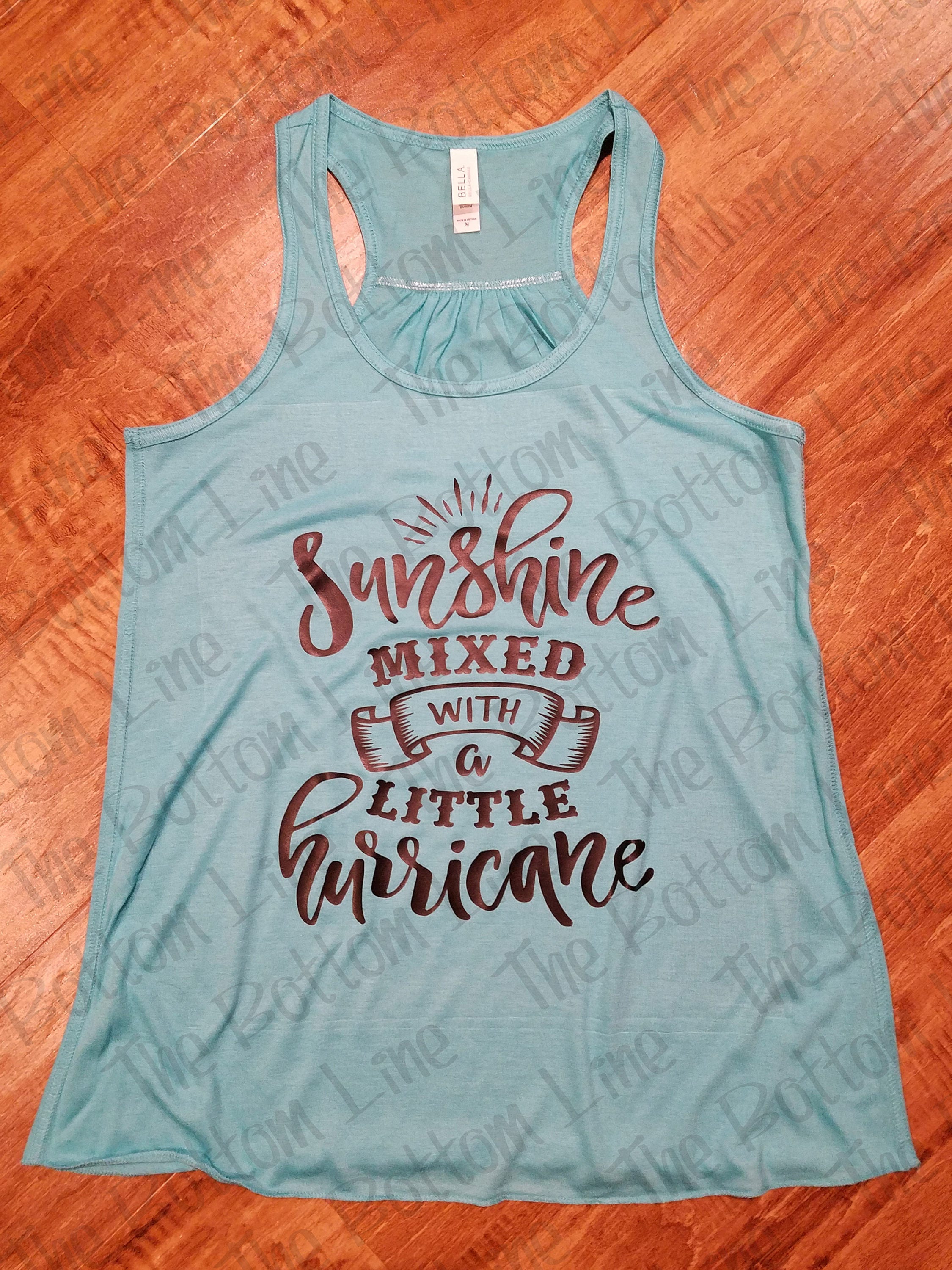 Sunshine Mixed With a Little Hurricane Tank Top//flowy | Etsy