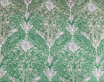 Liberty of London Fabric: Fat Quarter | Tana Lawn Fabric | Growing Fonder B | Green Fabric for Quilting, Apparel, Accessories, etc