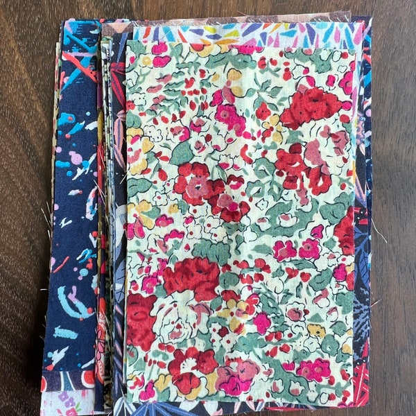 Liberty Mini Snippet Scrap Bag | 18-22 different prints & pieces | at least .5oz of Liberty per bag