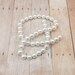 6mm Glass Pearls - Snow White - 15-16" Strand - Approximately 65 Beads - Bride - Wedding