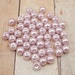8mm Glass Pearls - Lilac Purple - 50 pieces - Light Purple